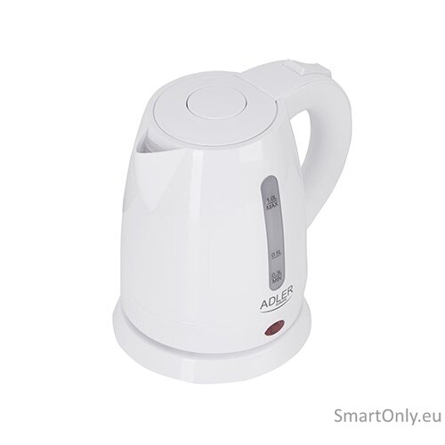 Adler | Kettle | AD 1272 | Electric | 1600 W | 1 L | Stainless steel/Polypropylene | 360° rotational base | White Adler | Kettle | AD 1272 | Electric | 1600 W | 1 L | Stainless steel/Polypropylene | 360° rotational base | White