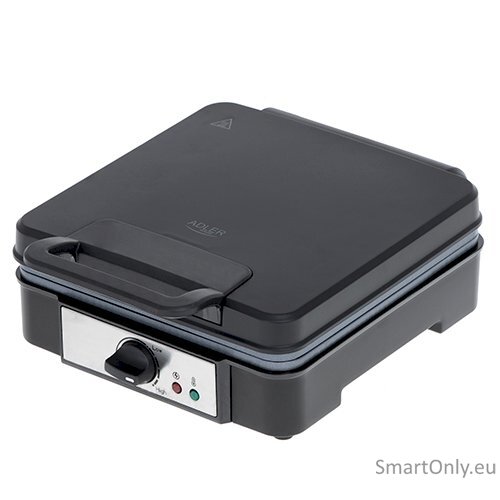 Adler Waffle Maker AD 3049 1200 W Number of pastry 4 Belgium Black 1