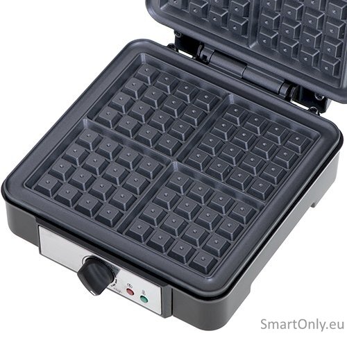 Adler Waffle Maker AD 3049 1200 W Number of pastry 4 Belgium Black 2 Adler Waffle Maker AD 3049 1200 W Number of pastry 4 Belgium Black 2