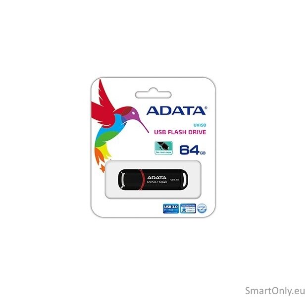 ADATA | UV150 | 64 GB | USB 3.0 | Black 1 ADATA | UV150 | 64 GB | USB 3.0 | Black 1