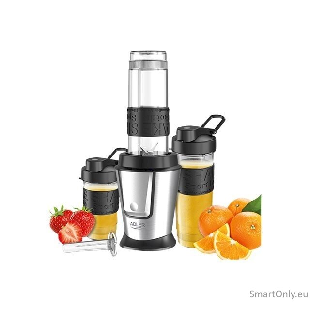 Adler Blender AD 4081 Tabletop 800 W Jar material BPA Free Plastic Jar capacity 0.57 and 0.4 L Ice crushing Black/Stainless steel 8 Adler Blender AD 4081 Tabletop 800 W Jar material BPA Free Plastic Jar capacity 0.57 and 0.4 L Ice crushing Black/Stainless steel 8
