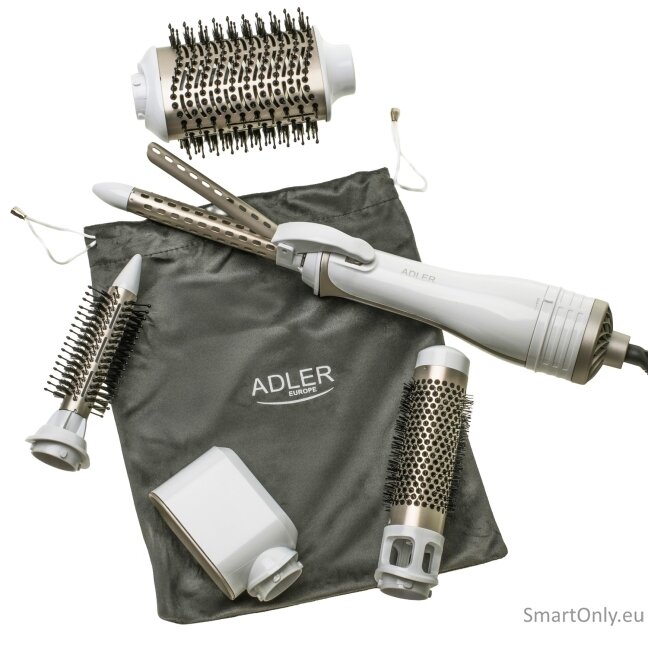 Adler 5-in-1 Curling Iron-Dryer | AD 2027 | Number of heating levels 2 | 1200 W | White/Champagne 10 Adler 5-in-1 Curling Iron-Dryer | AD 2027 | Number of heating levels 2 | 1200 W | White/Champagne 10