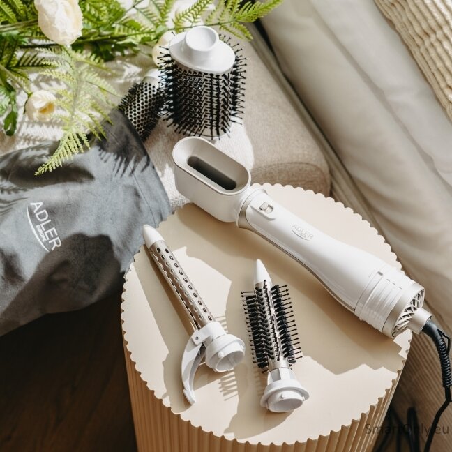 Adler 5-in-1 Curling Iron-Dryer | AD 2027 | Number of heating levels 2 | 1200 W | White/Champagne 11 Adler 5-in-1 Curling Iron-Dryer | AD 2027 | Number of heating levels 2 | 1200 W | White/Champagne 11