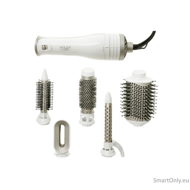 Adler 5-in-1 Curling Iron-Dryer | AD 2027 | Number of heating levels 2 | 1200 W | White/Champagne 14