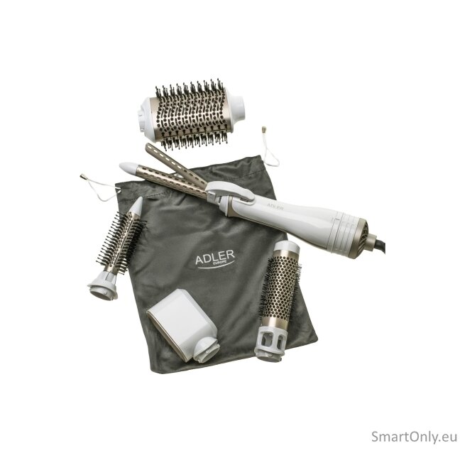 Adler 5-in-1 Curling Iron-Dryer | AD 2027 | Number of heating levels 2 | 1200 W | White/Champagne 21 Adler 5-in-1 Curling Iron-Dryer | AD 2027 | Number of heating levels 2 | 1200 W | White/Champagne 21