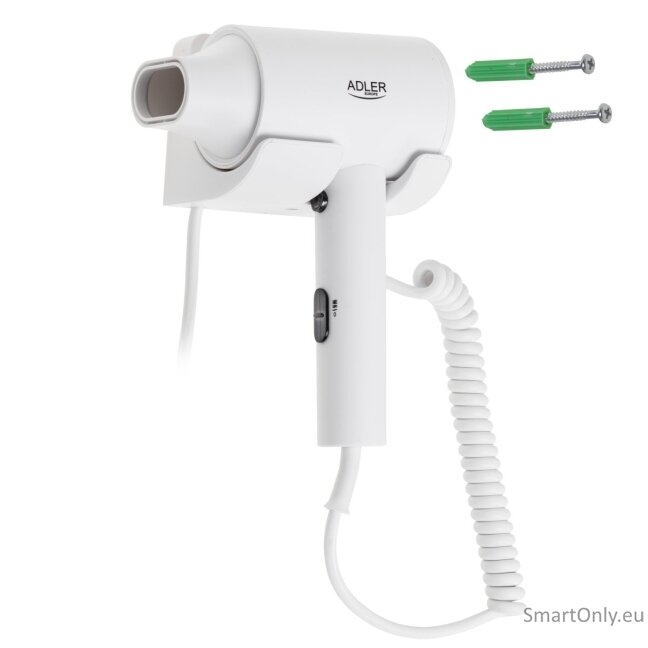 Adler AD 2285 Wall-Mount Hair Dryer, White 3