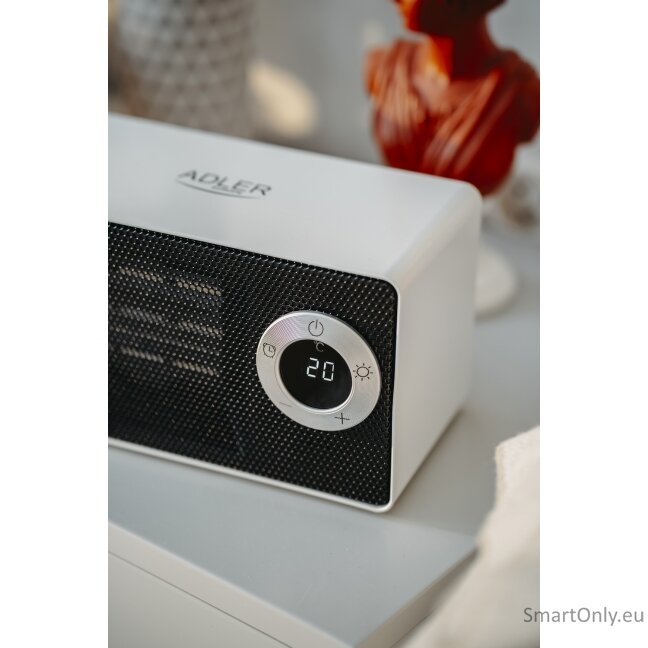 Adler | AD 7746 | Ceramic fan heater | 1000 W | Number of power levels 2 | White 5 Adler | AD 7746 | Ceramic fan heater | 1000 W | Number of power levels 2 | White 5