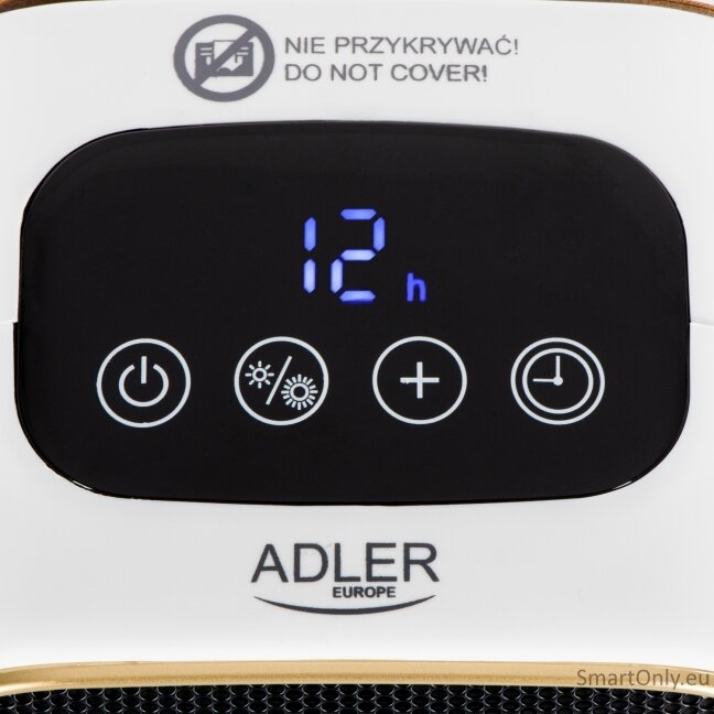 Adler AD 7762 Ceramic Fan Heater with LED Display, Cool Air Fan 5