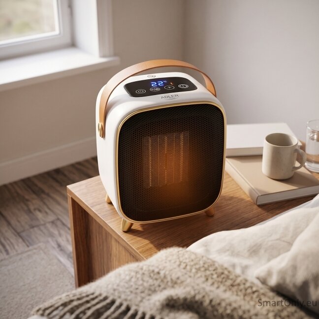 Adler AD 7762 Ceramic Fan Heater with LED Display, Cool Air Fan 7