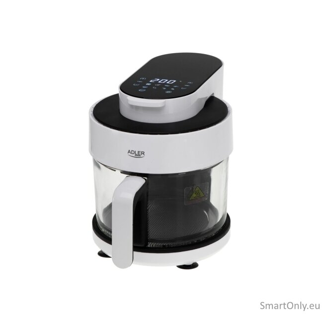 Adler Air Fryer Oven with Glass Bowl | AD 6316 | Power 1200 W | Capacity 3 L | Convection | White/Black 2 Adler Air Fryer Oven with Glass Bowl | AD 6316 | Power 1200 W | Capacity 3 L | Convection | White/Black 2