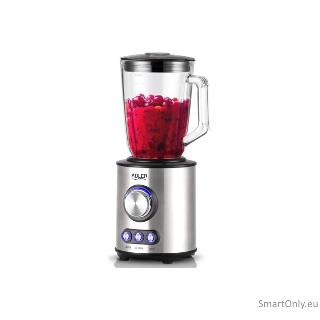 Adler Blender AD 4078 Tabletop 1700 W Jar material Glass Jar capacity 1.5 L Ice crushing Stainless steel 3