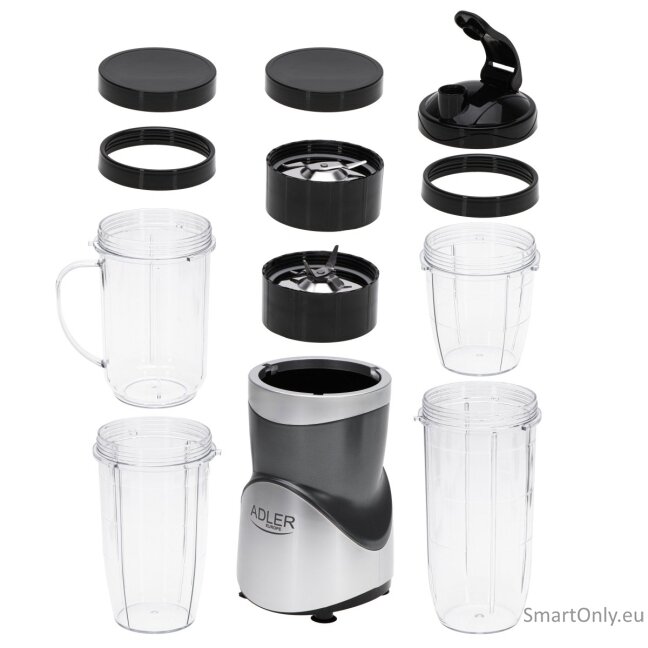 Adler Blender Smoothie Set AD 4084 Tabletop 1200 W Jar material BPA-Free EU Plug 5