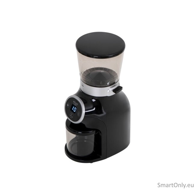 Adler | Coffee Grinder | AD 4450 Burr | 300 W | Coffee beans capacity 300 g | Number of cups 1-10 pc(s) | Black 6 Adler | Coffee Grinder | AD 4450 Burr | 300 W | Coffee beans capacity 300 g | Number of cups 1-10 pc(s) | Black 6