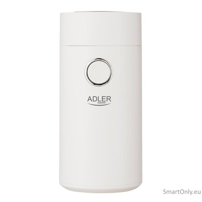 Adler | Coffee grinder | AD4446wg | 150 W | Coffee beans capacity 75 g | Lid safety switch | White 2