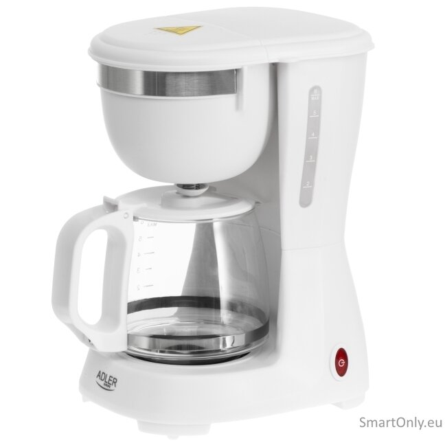 Adler Coffee Maker | AD 4381w | Drip | 600 W | White 1 Adler Coffee Maker | AD 4381w | Drip | 600 W | White 1