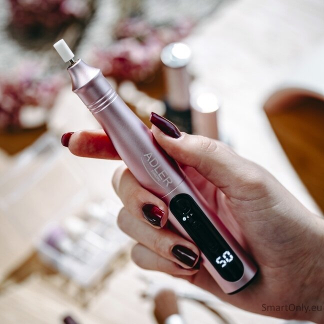 Adler | Electric Nail Drill Set | AD 2181 | Number of power levels 5 | Pink 13 Adler | Electric Nail Drill Set | AD 2181 | Number of power levels 5 | Pink 13