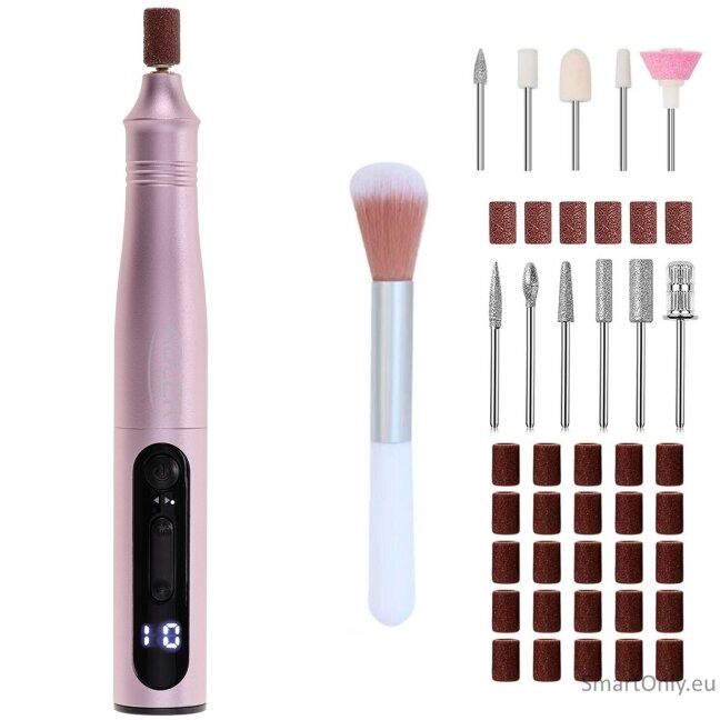 Adler | Electric Nail Drill Set | AD 2181 | Number of power levels 5 | Pink Adler | Electric Nail Drill Set | AD 2181 | Number of power levels 5 | Pink
