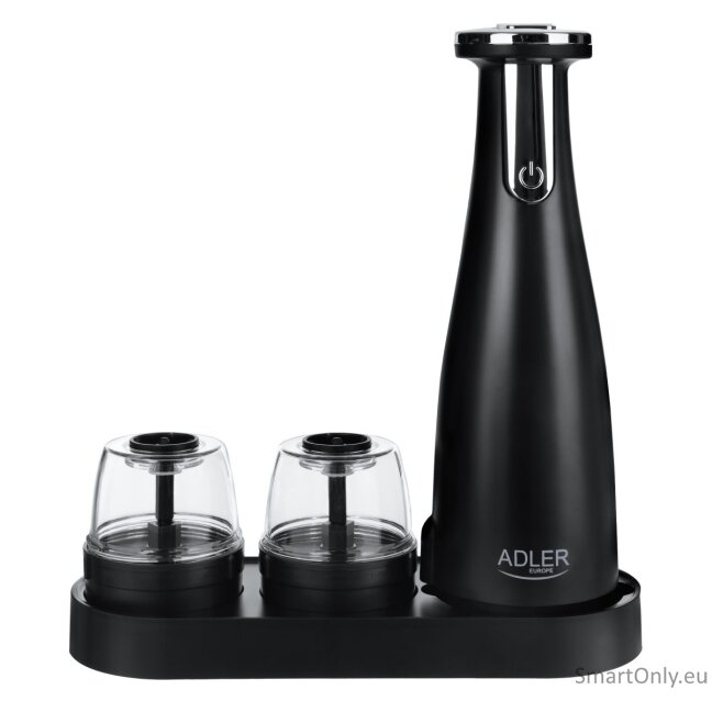 Adler | Electric Salt and pepper grinder | AD 4449b | Housing material ABS plastic | 7 W | Lithium | Matte Black 1