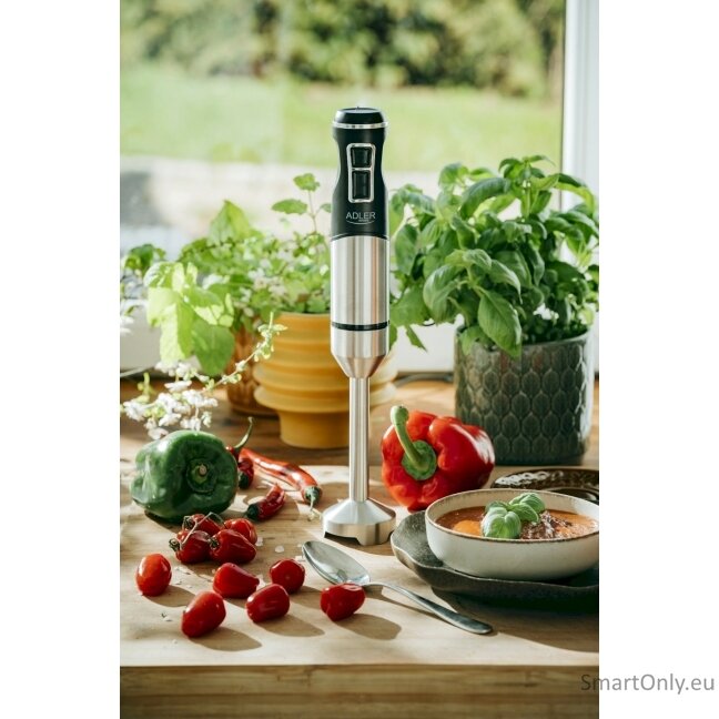 Adler | Hand Blender | AD 4628 | Hand Blender | 1900 W | Number of speeds 1 | Turbo mode | Ice crushing | Stainless Steel/Black 5