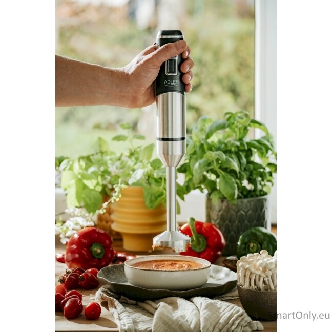 Adler | Hand Blender | AD 4628 | Hand Blender | 1900 W | Number of speeds 1 | Turbo mode | Ice crushing | Stainless Steel/Black 6