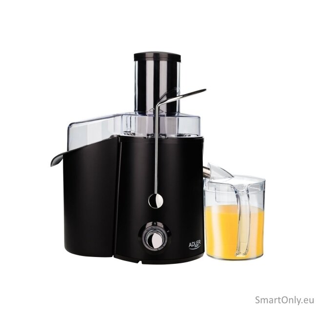 Adler Juicer AD 4127 Type Juicer maker Matt Black 1000 W Number of speeds 2 2 Adler Juicer AD 4127 Type Juicer maker Matt Black 1000 W Number of speeds 2 2