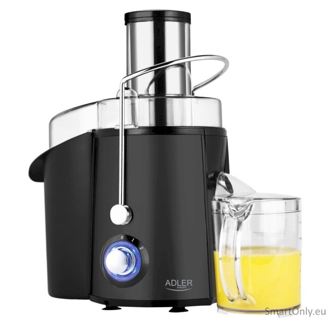 Adler Juicer AD 4127 Type Juicer maker Matt Black 1000 W Number of speeds 2 Adler Juicer AD 4127 Type Juicer maker Matt Black 1000 W Number of speeds 2