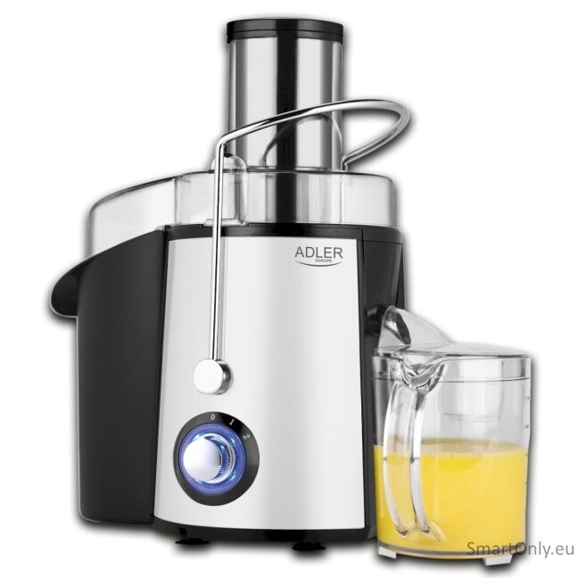Adler Juicer AD 4128 Type Juicer maker Matt Black/White 1000 W Number of speeds 2 Adler Juicer AD 4128 Type Juicer maker Matt Black/White 1000 W Number of speeds 2