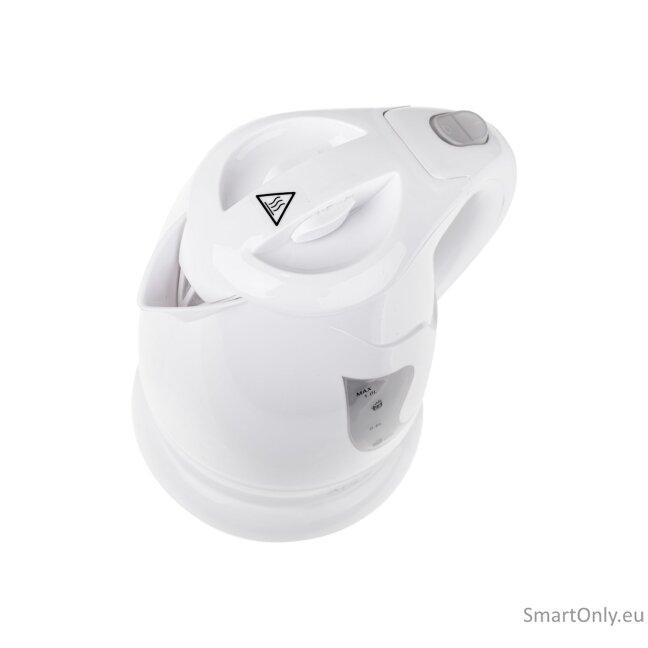 Adler | Kettle | AD 08 | Standard | 850 W | 1 L | Plastic | 360° rotational base | White 6