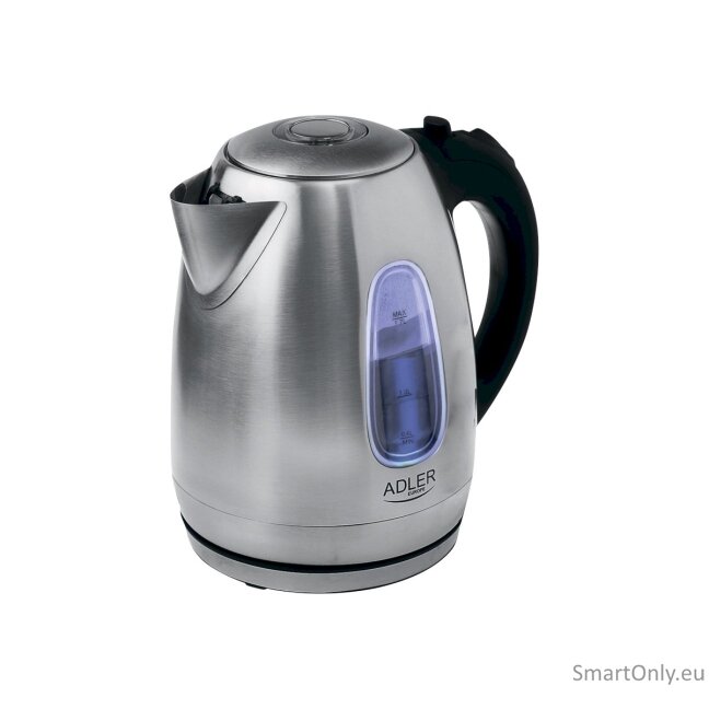 Adler Kettle AD 1223 Standard 2200 W 1.7 L Stainless steel 360° rotational base Stainless steel 7