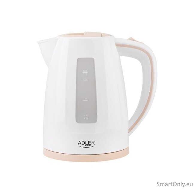 Adler Kettle AD 1264 Standard 2200 W 1.7 L Plastic 360° rotational base White 3 Adler Kettle AD 1264 Standard 2200 W 1.7 L Plastic 360° rotational base White 3
