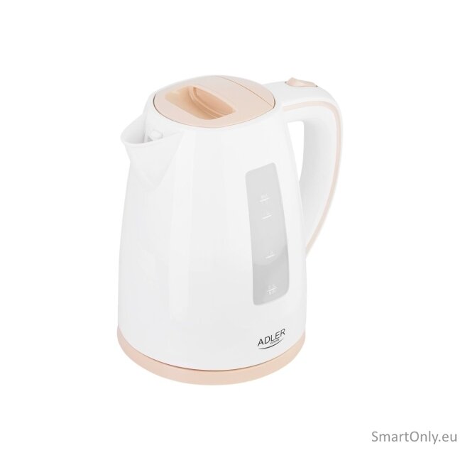 Adler Kettle AD 1264 Standard 2200 W 1.7 L Plastic 360° rotational base White 4 Adler Kettle AD 1264 Standard 2200 W 1.7 L Plastic 360° rotational base White 4