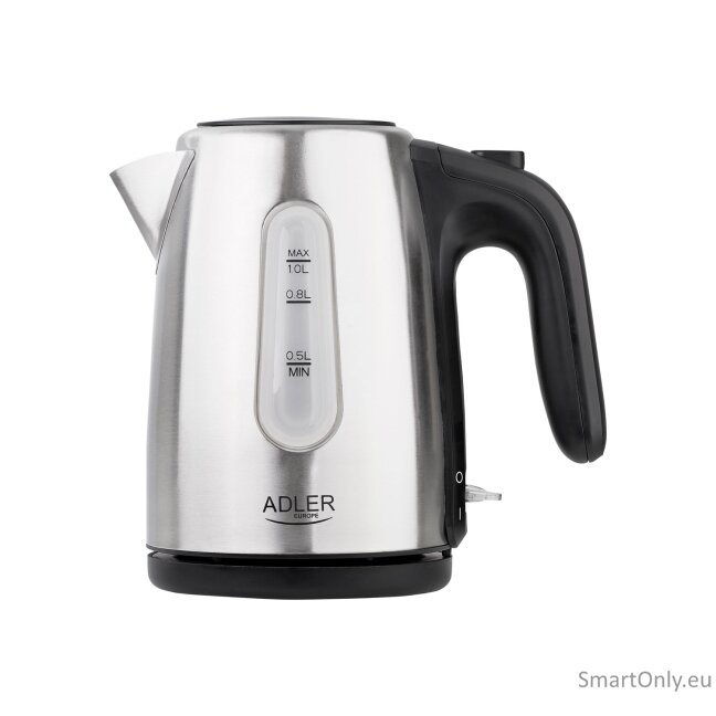 Adler | Kettle | AD 1273 | Standard | 1200 W | 1 L | Stainless steel | 360° rotational base | Stainless steel 3