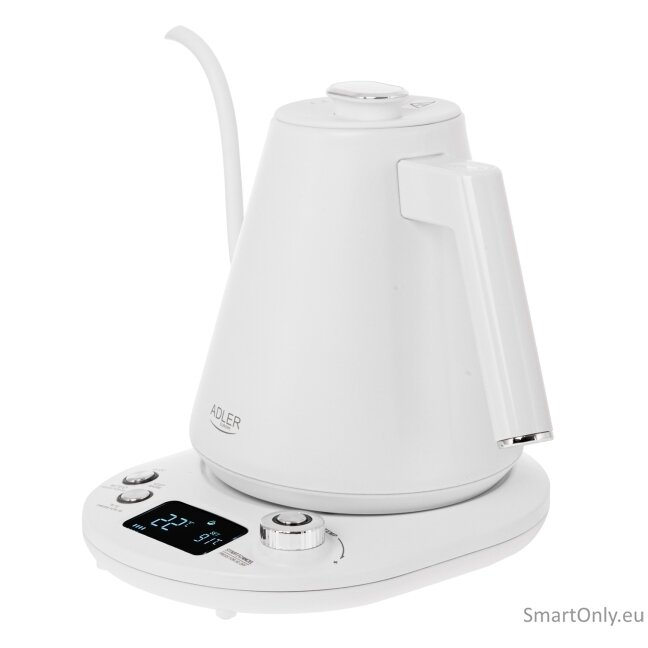 Adler | Kettle | AD 1349w | Electric | 1100 W | 1 L | Stainless Steel | 360° rotational base | White 3