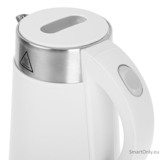 Adler | Kettle | AD 1372 | Electric | 800 W | 0.6 L | Plastic/Stainless steel | 360° rotational base | White 4 Adler | Kettle | AD 1372 | Electric | 800 W | 0.6 L | Plastic/Stainless steel | 360° rotational base | White 4