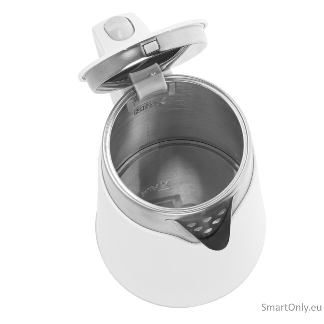 Adler | Kettle | AD 1372 | Electric | 800 W | 0.6 L | Plastic/Stainless steel | 360° rotational base | White 6 Adler | Kettle | AD 1372 | Electric | 800 W | 0.6 L | Plastic/Stainless steel | 360° rotational base | White 6