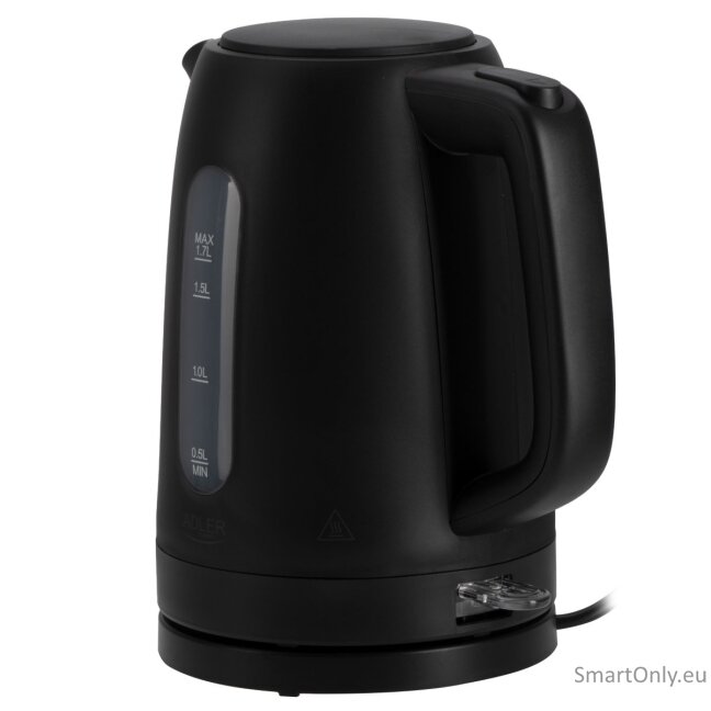 Adler Kettle | AD 1379b | Electric | 2200 W | 1.7 L | Polypropylene | 360° rotational base | Black 2 Adler Kettle | AD 1379b | Electric | 2200 W | 1.7 L | Polypropylene | 360° rotational base | Black 2