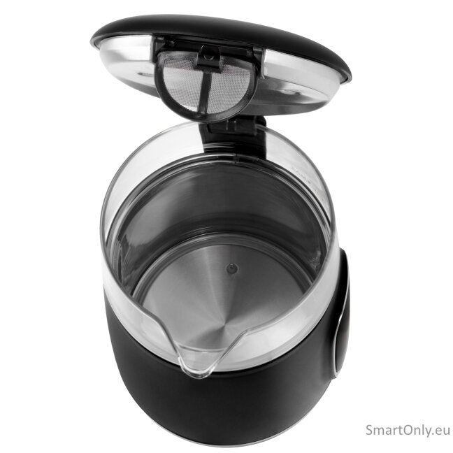 Adler Kettle with LED Display | AD 1305 | Electric | 2200 W | 1.7 L | Plastic | 360° rotational base | Black/Silver 3 Adler Kettle with LED Display | AD 1305 | Electric | 2200 W | 1.7 L | Plastic | 360° rotational base | Black/Silver 3