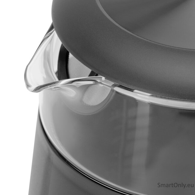 Adler Kettle with LED Display | AD 1305 | Electric | 2200 W | 1.7 L | Plastic | 360° rotational base | Grey 7