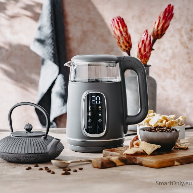 Adler Kettle with LED Display | AD 1305 | Electric | 2200 W | 1.7 L | Plastic | 360° rotational base | Grey 8