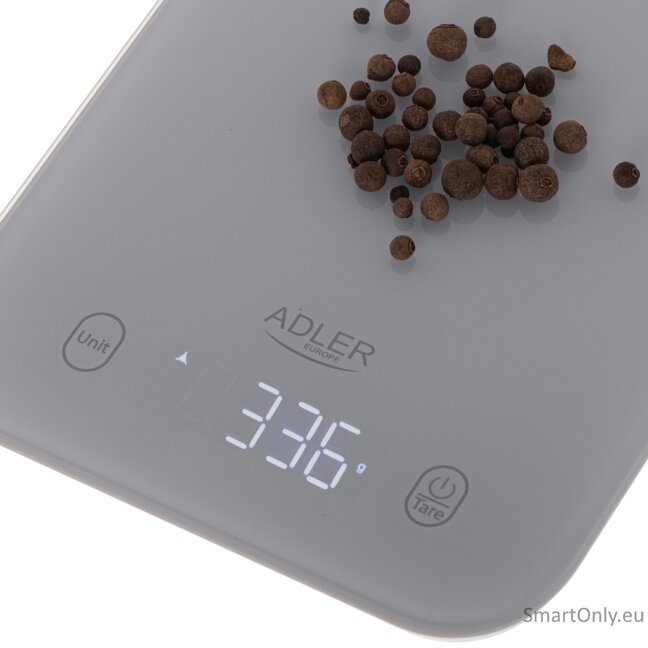 Adler Kitchen Scale | AD 3181g | Graduation 1 g | Display type LED | Grey 3
