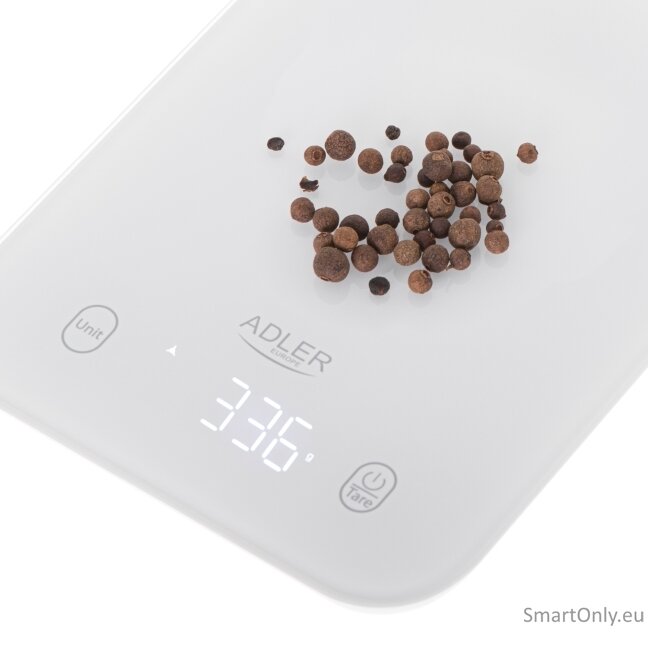 Adler Kitchen Scale | AD 3181w | Graduation 1 g | Display type LED | White 3 Adler Kitchen Scale | AD 3181w | Graduation 1 g | Display type LED | White 3