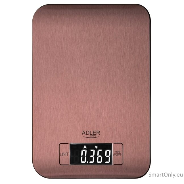 Adler Kitchen Scale | AD 3183c | Graduation 1 g | Copper 1 Adler Kitchen Scale | AD 3183c | Graduation 1 g | Copper 1