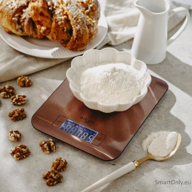 Adler Kitchen Scale | AD 3183c | Graduation 1 g | Copper 6 Adler Kitchen Scale | AD 3183c | Graduation 1 g | Copper 6