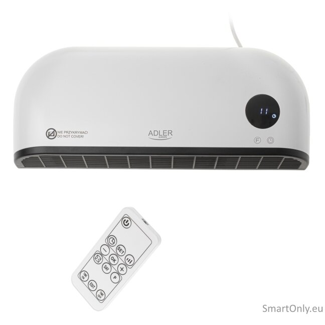 Adler LED Air Curtain Heater | AD 7751 | Air curtain | 2000 W | White 1 Adler LED Air Curtain Heater | AD 7751 | Air curtain | 2000 W | White 1