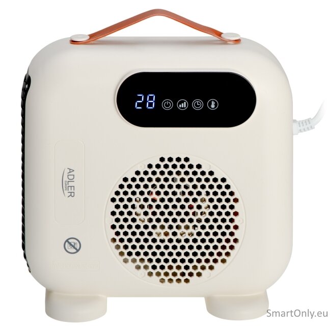 Adler LED Fan Heater with Remote Control | AD 7756 | Fan heater | 2000 W | Beige | IPX0 1 Adler LED Fan Heater with Remote Control | AD 7756 | Fan heater | 2000 W | Beige | IPX0 1