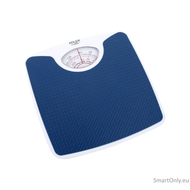 Adler | Mechanical bathroom scale | AD 8151b | Maximum weight (capacity) 130 kg | Accuracy 1000 g | Blue/White 5