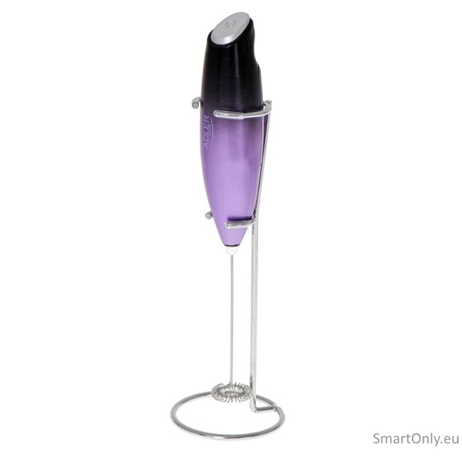 Adler | Milk frother with a stand | AD 4499 | Milk frother | Black/Purple 1