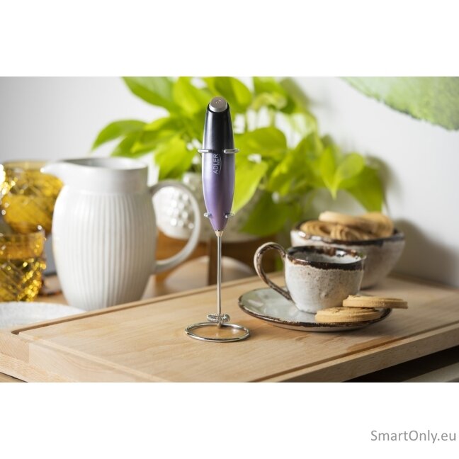 Adler | Milk frother with a stand | AD 4499 | Milk frother | Black/Purple 4 Adler | Milk frother with a stand | AD 4499 | Milk frother | Black/Purple 4