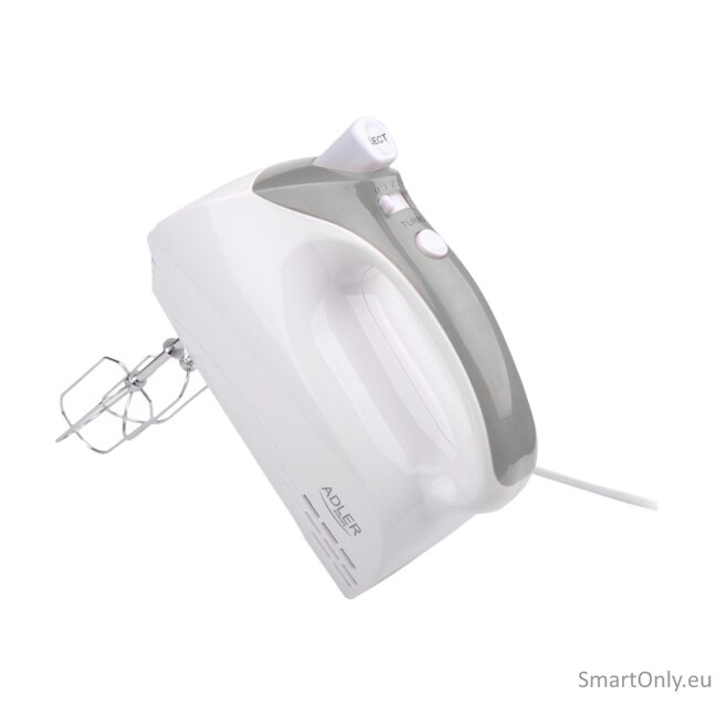 Adler Mixer AD 4201 g Hand Mixer 300 W Number of speeds 5 Turbo mode White 4