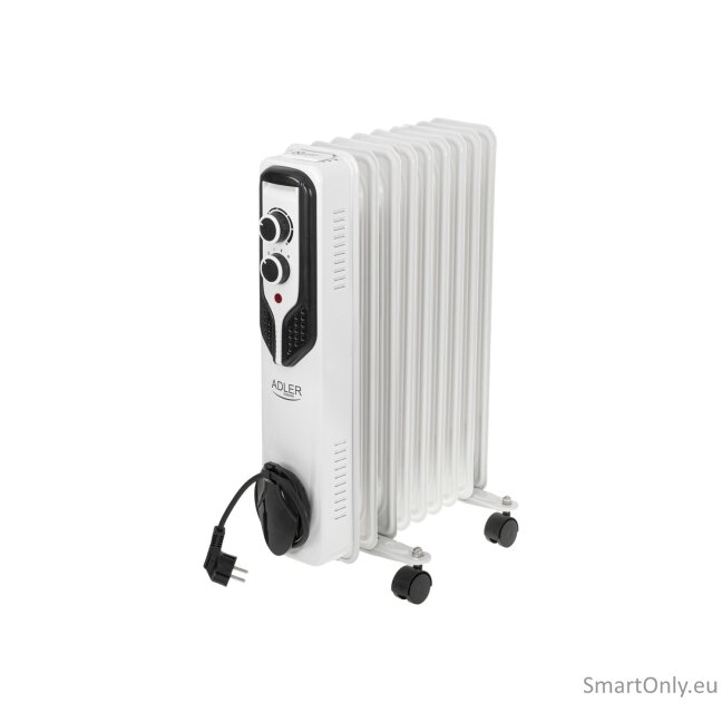 Adler | Oil-Filled Radiator | AD 7816 | Oil Filled Radiator | 2000 W | Number of power levels 3 | White 1 Adler | Oil-Filled Radiator | AD 7816 | Oil Filled Radiator | 2000 W | Number of power levels 3 | White 1